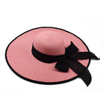 Straw Hat With Bowknot
