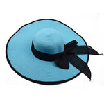 Straw Hat With Bowknot